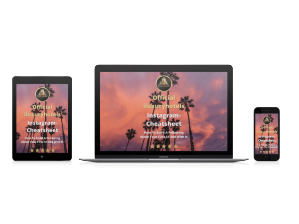 Instagram Cheatsheet eBook iluxuryhotels